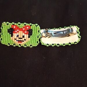 Beaded Hair Clip with Cartoon Design